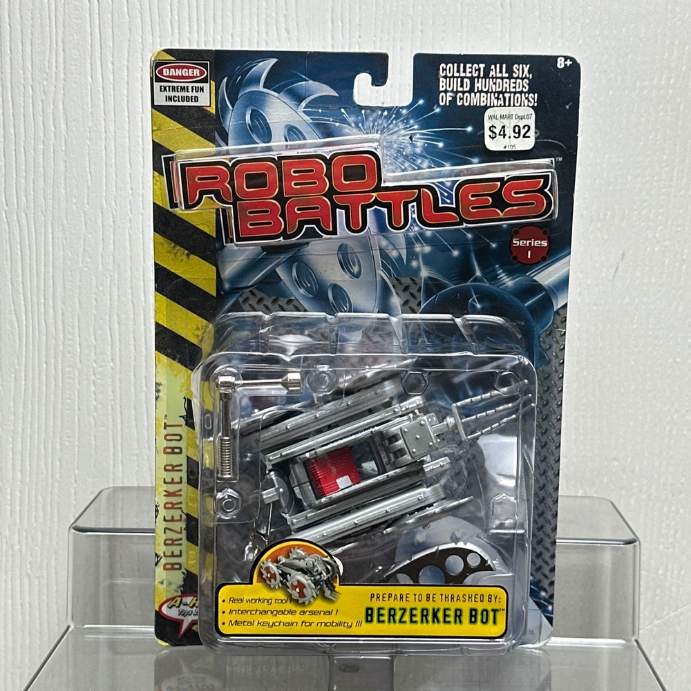 Robo Battles Series 1 Berzerker Bot A-Ha Toys 2000 Vintage Combat Robot New